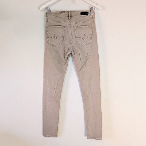 AG Adriano Goldschmied Beige The Farrah Skinny Ankle Pant - Picture 3 of 8